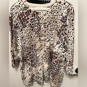 CJ Banks 3/4 sleeve lightweight cardigan